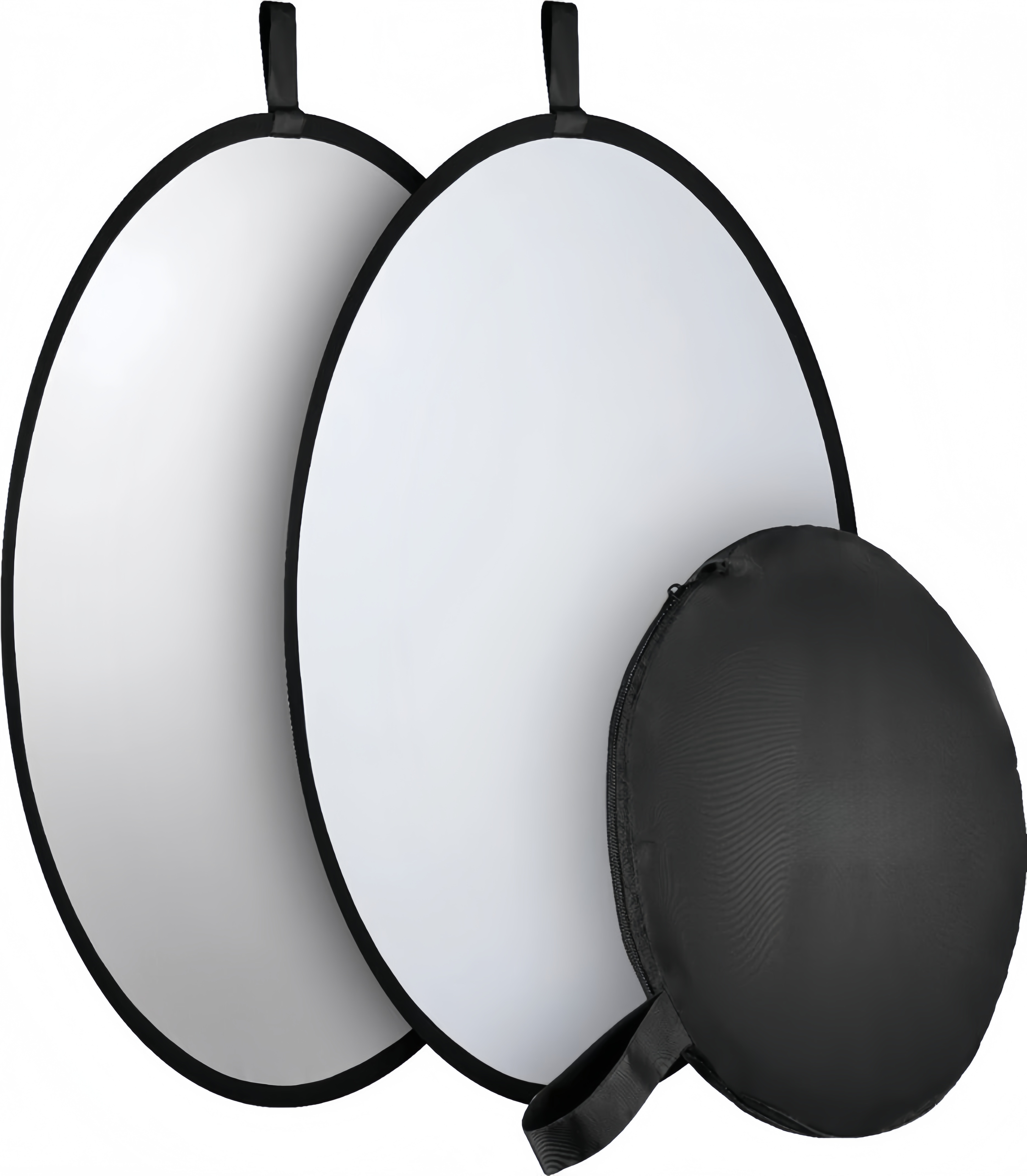 30/60/80/110 cm Draagbare 2in1 Fotografie Reflector Outdoor Opvouwbare Reflector Paneel Ronde Zacht Licht Polijstplaat