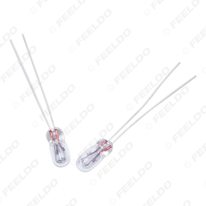 FEELDO 10 sztuk samochodów T3 12V 30MA żarówka halogenowa zewnętrzna halogenowa wymienna lampa żarówka robić montażu w desce rozdzielczej światło ciepłe białe # CA2687