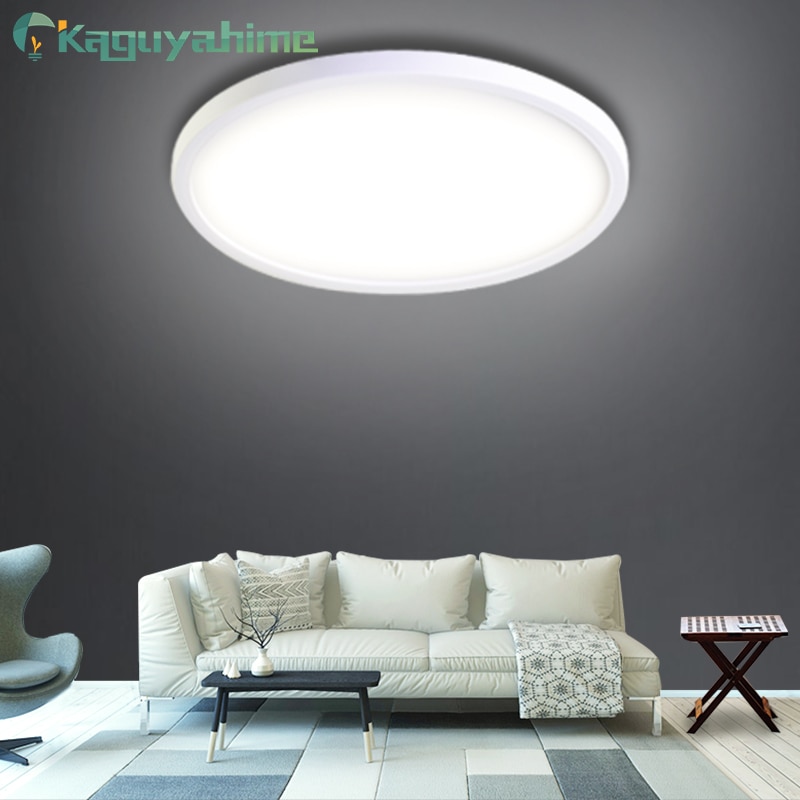 Panel de luz LED para techo, de 18W lámpara redonda, 24W, 36W y 48W, AC85-265V para luz decorativa para el hogar