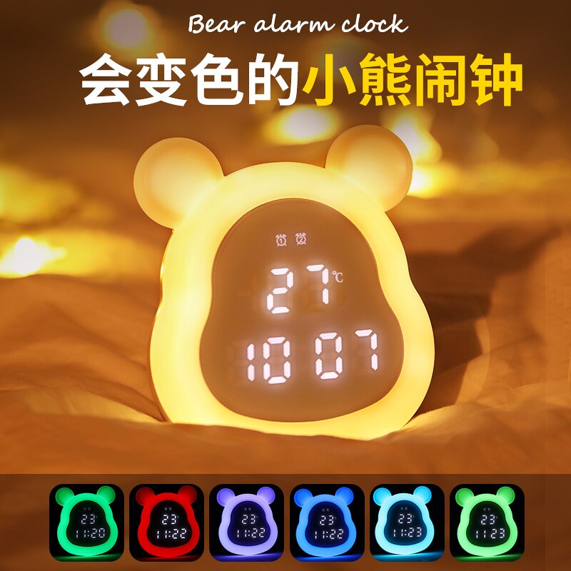 LCD Display Desktop Digital Clock Calendar Electronic LED Alarm Clock Bedside Relogio De Mesa Electronic Gadgets BF50DC
