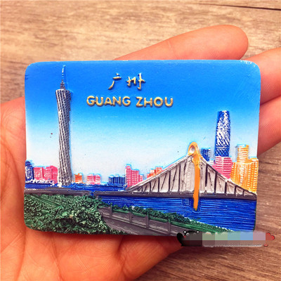 Guangzhou China Fridge Magnet Tourist Souvenirs Home Decoration