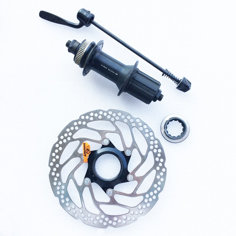 Shimano RM35 Rabatt Bremse Hub RT30 160mm Rotor 7 8 9 10 Geschwindigkeit MTB Fahrrad Centerlock Kassette Naben 32/36 löcher schnell Freisetzung: 36h Rückseite mit RT30