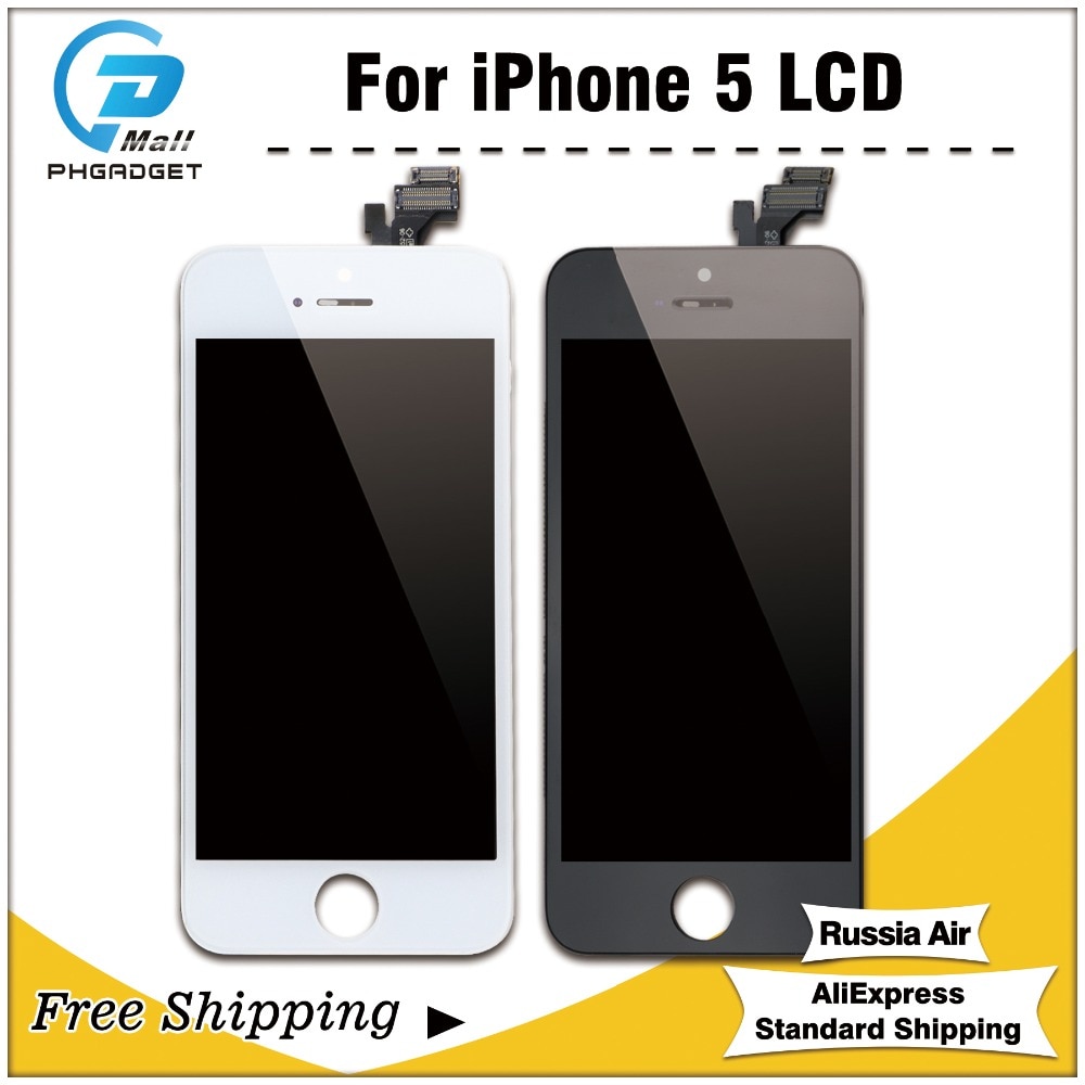 1PCS 100% AAAA LCD Screen For iPhone 5S 5 SE 5C Screen LCD Display Digitizer Touch Module 5S SE Screens Replacement
