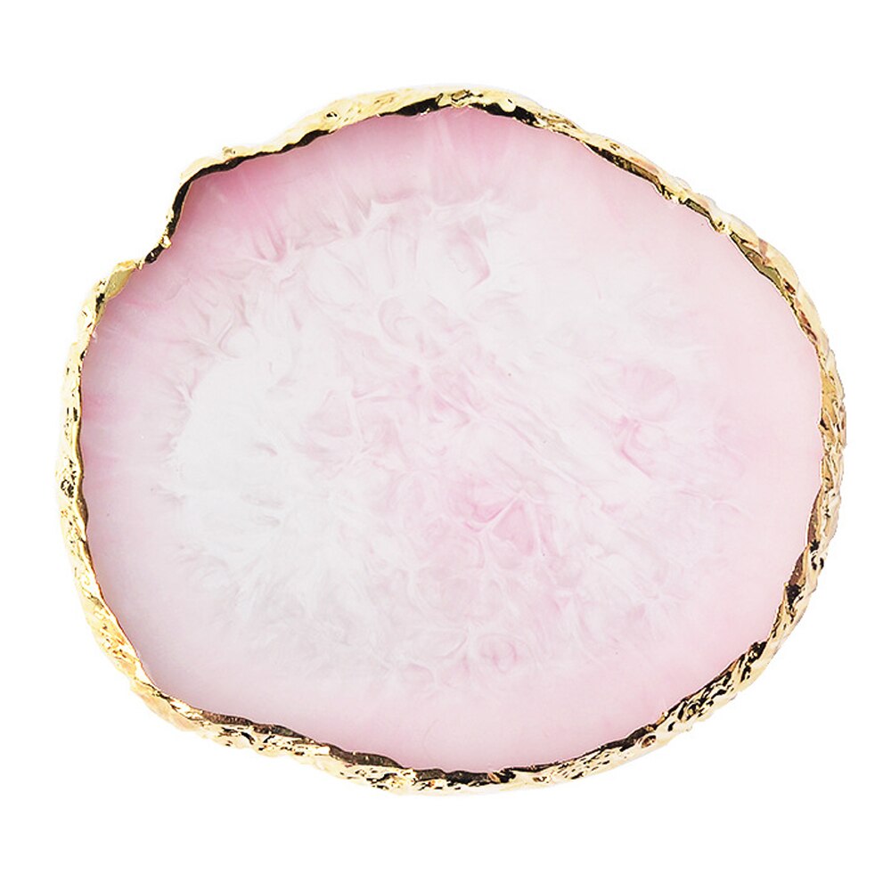 Resin Storage Painted palette Tray Jewelry Display Plate Necklace Ring Earrings Display Tray Decoration Organizer: Black