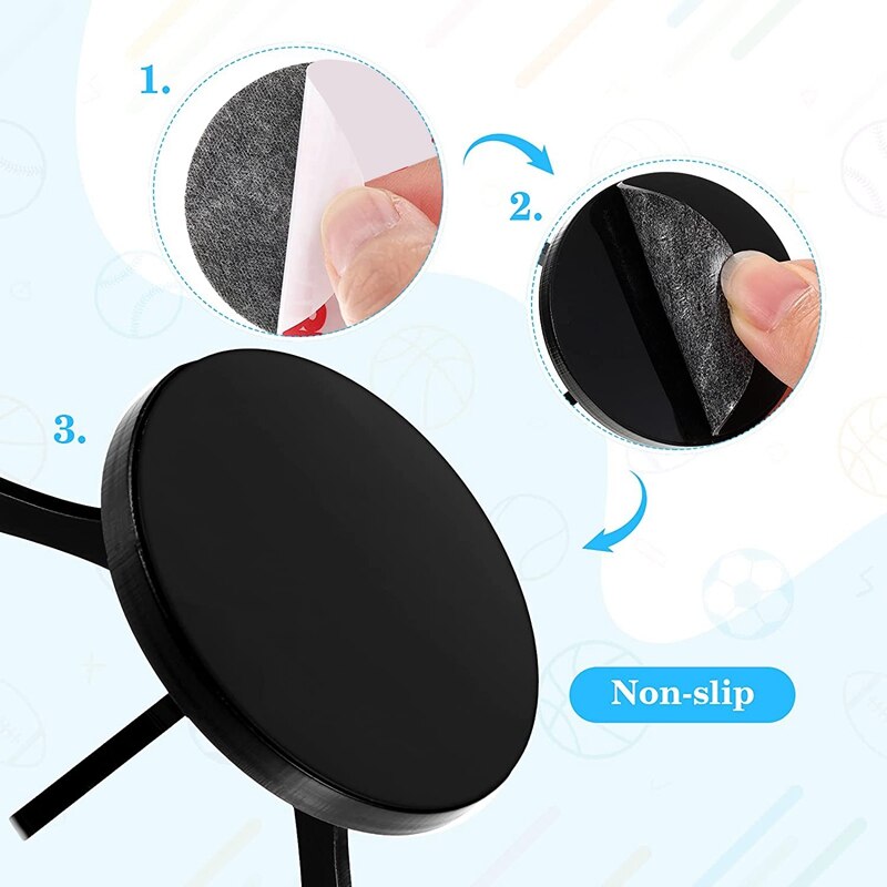 3 Pieces Acrylic Small Ball Stand Holder Sport Ball Display Rack for Baseball Golf Softball Tennis Ball