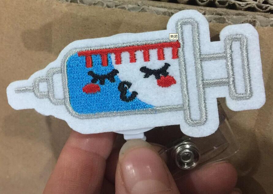 1 sztuk kobiety dziewczyna chowany pielęgniarka odznaka Reel klips do kartek Holder śliczne studenci lekarz etui na dowód osobisty Kawaii: NO.16