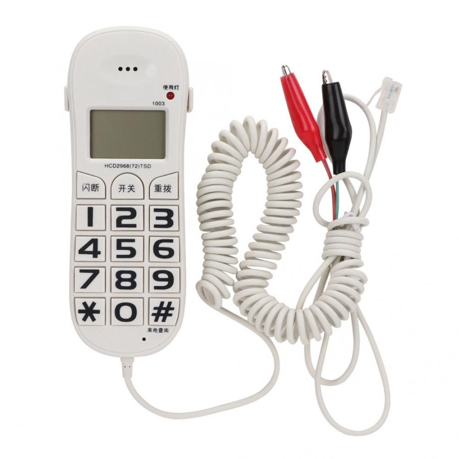 Fsk/Dtmf Caller Id Thuis Vaste Telefoon Thuis Kantoor Bedrade Telefoon Wit Telefon