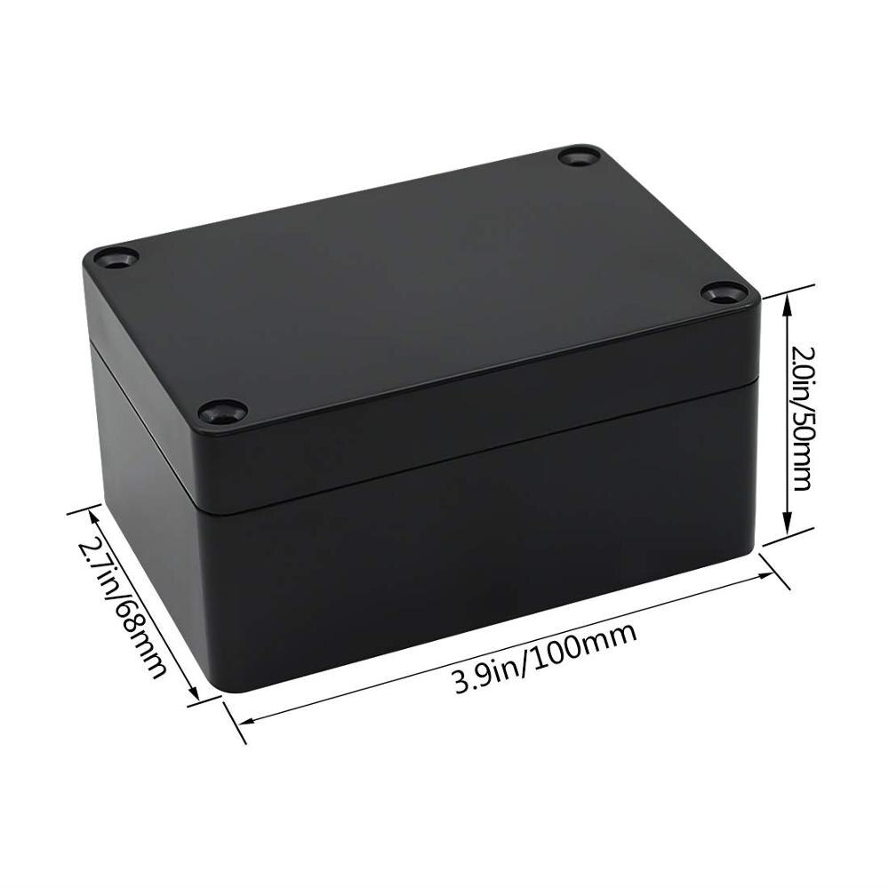 Project Box ABS Plastic IP65 Waterproof Dustproof Electrical Junction box Enclosure Black Housing Instrument Case