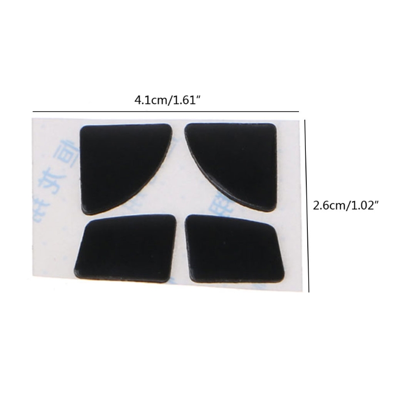 2Sets Mouse Skates Replacement Glide Feet Pads Black Mouse Feet Sticker For logitech MX Anywhere 2S Mouse