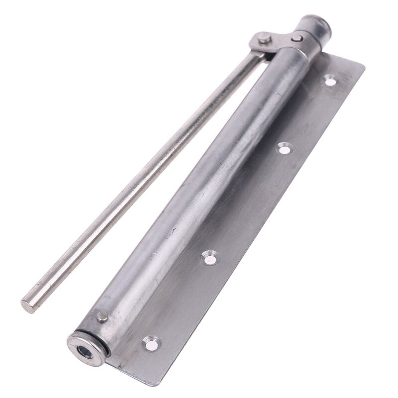 Single Spring Strength Adjustable Stainless Steel Automatic Closing Door Closer for Home Bedroom Wooden/Metal Door