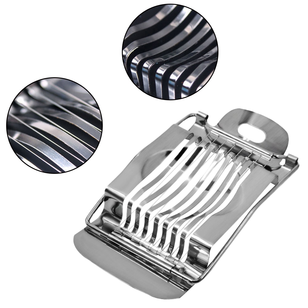 Stainless Steel Wire Egg Slicer Cutter Chopper For Hard Boiled Eggs Multipurpose Strawberry And Mushroom Slicer