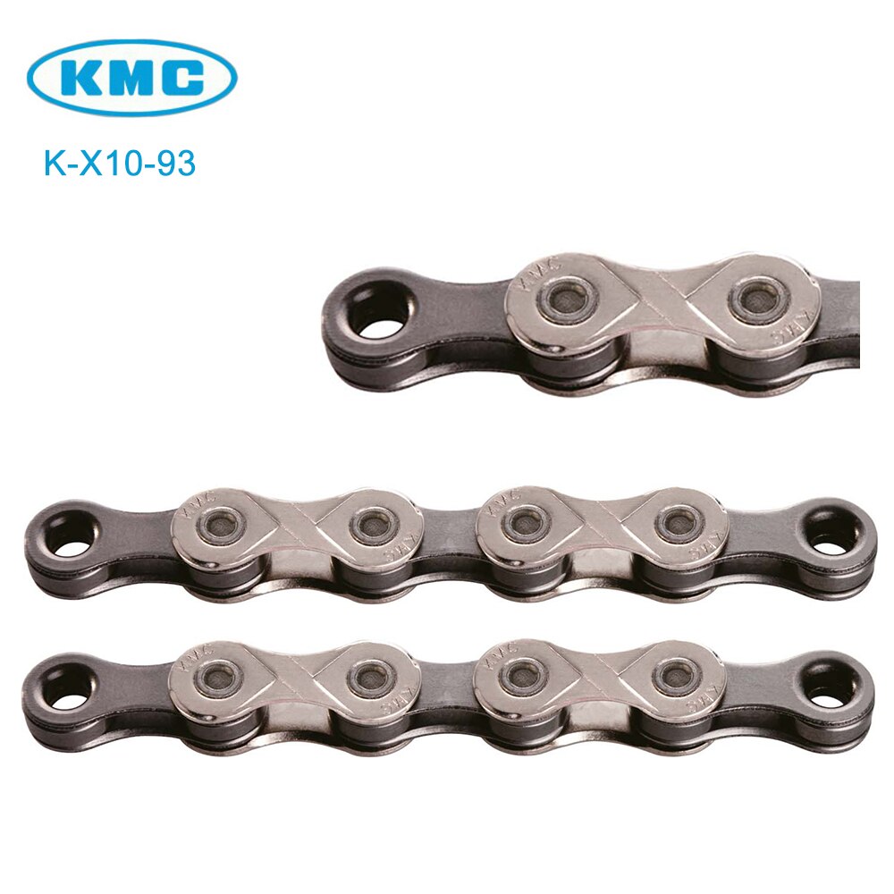 Originele kmc  x10-93 10 speed ketting voor trekking kmc 116 schakels half vernikkeld fiets 10s ketting + kmc ontbrekende schakel