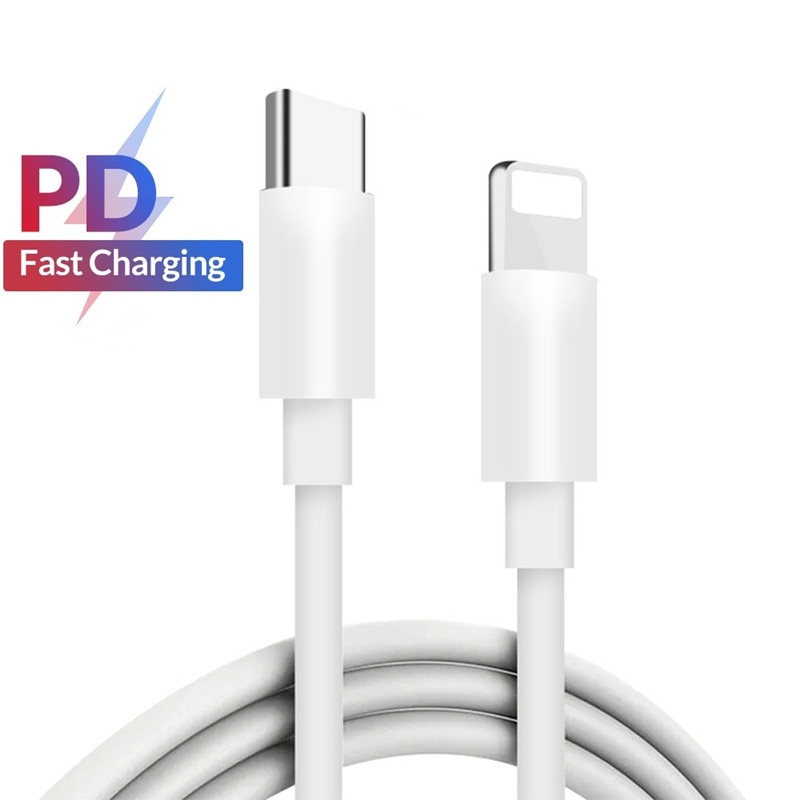 1M 2M Usb C robić błyskawicy kabel ładujący szybka ładowarka robić IPhone 11 zawodowiec XS Max XR Usb typ C Vers oświetlenie Usbc kable robić synchronizacji danych