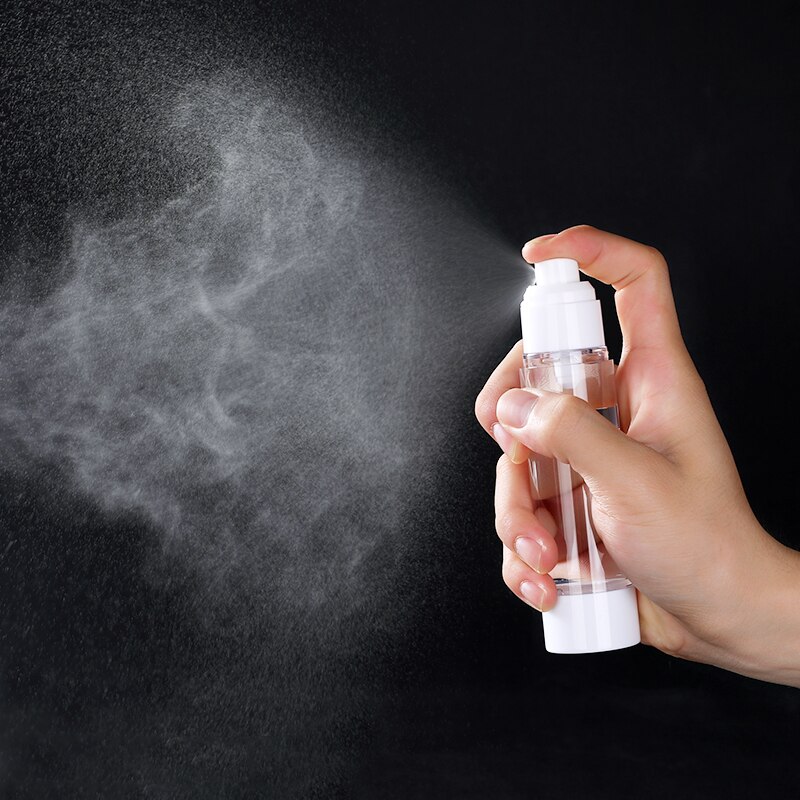 PURDORED 1 Pc Women Spray Cosmetic Lotion Bottle Clear Traveler Press Bottle Shampoo Packing Bottle Liquid Dispenser Bottles: spray bottle / 100ml