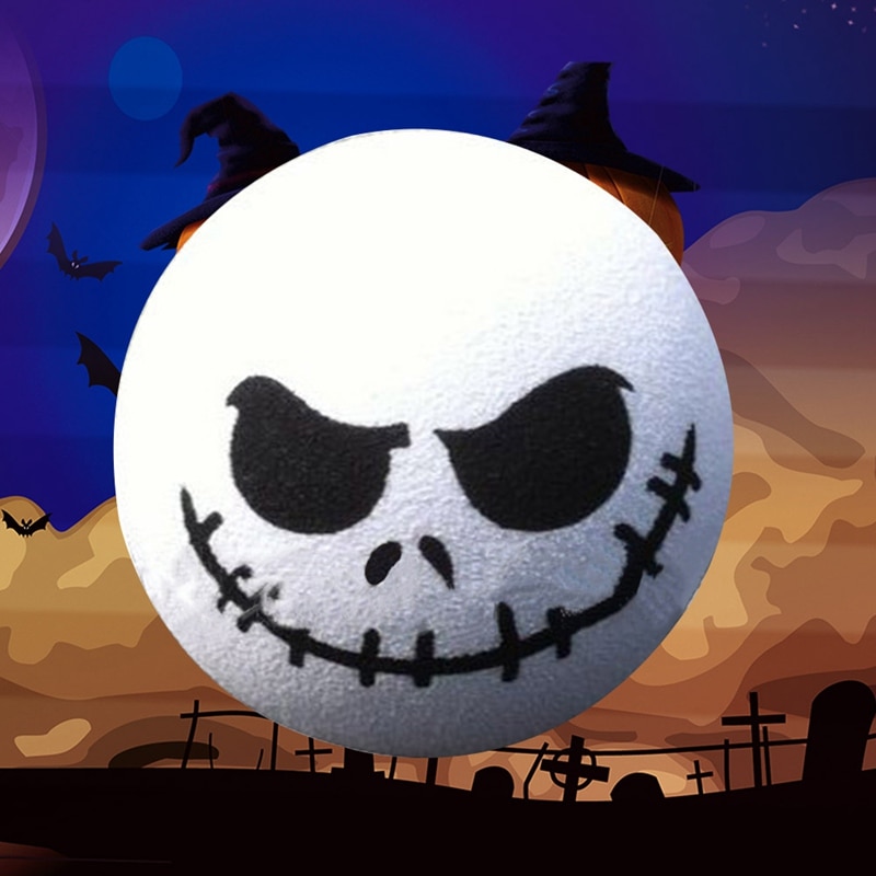 Scary Round Demon Skull Head Patch Thread Mouth Adorable Cartoon Doll Antenna Balls Aerial Toppers Decoration Car Roof Ornaments