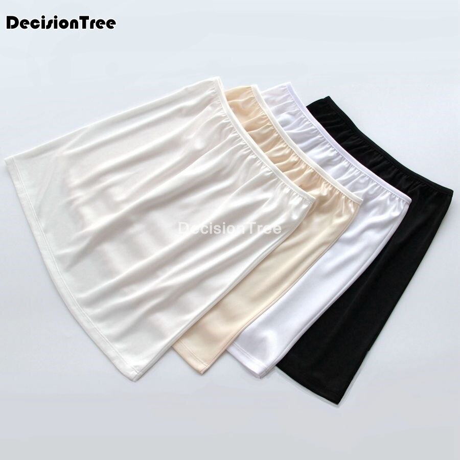 slip dress jupon femme halka underskirt half slips petticoat woman Casual Underskirts Ladies Basic Mini Skirt Underdress