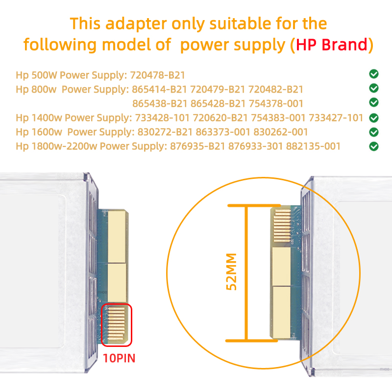 Upgrade ATX 10 + 14PIN Power Slot NAAR 12x 6Pin Voeding Breakout Board Adapter Converter 12V voor HP PSU en BTC Mijnbouw