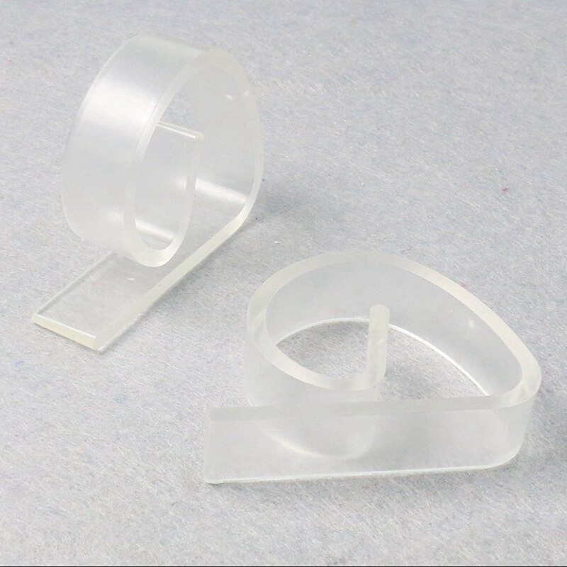 -24 -pack plast abs genomskinlig duk klämma duk klämma bord kjol klämma klar plast duk klämmor bord vik