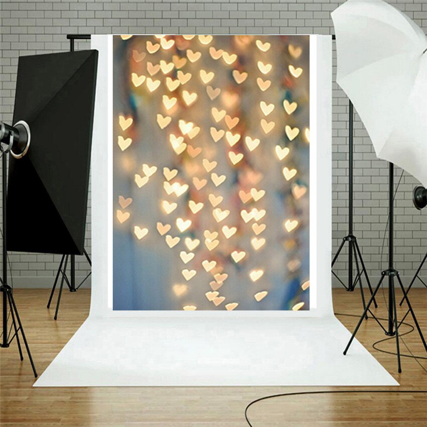 Elsker drømmeagtig glitter haloer fotografering baggrund studio rekvisitter baggrund 3 x 5ft til fotografering, fester  #0115