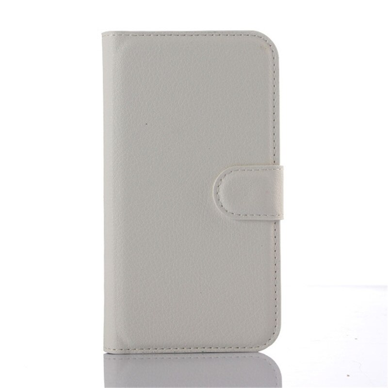 For Huawei SCL-L21 Case Wallet PU Leather Back Cover Phone Case For Huawei Y6 SCL-L21 / Huawei Y6 Lte Case Flip Protective Bag: White