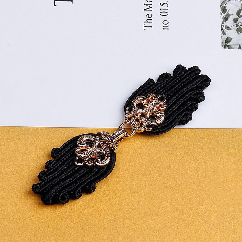 Fermoirs pour cape en métal, 2 paires, boutons à Clip pour Cardigan, boucles Cheongsam, attaches de couture pour vêtements