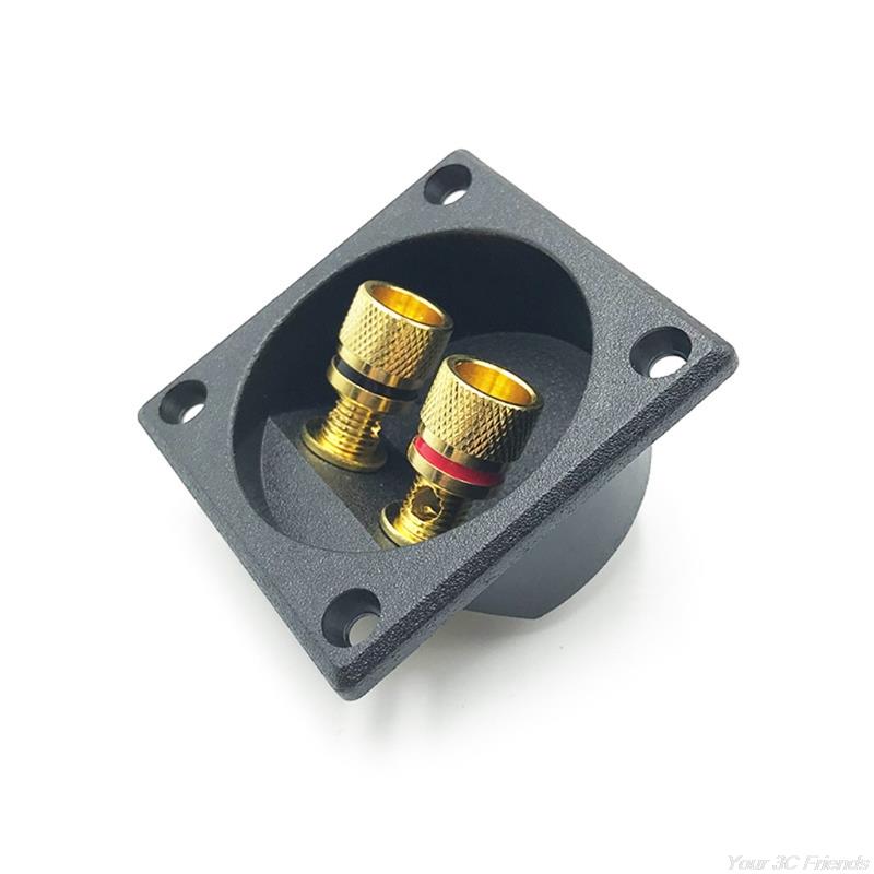 Pure Copper Junction Clip Square Junction Box Banana Socket Speaker Terminal Speaker Connection Box Speaker MR21 22