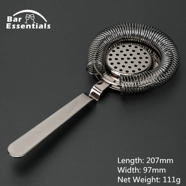 Cocktail Strainer Hoffman Bar Strainer Deluxe Strainer For cocktail drink Bar tool Cocktail Shaker Bar Ice Strainer