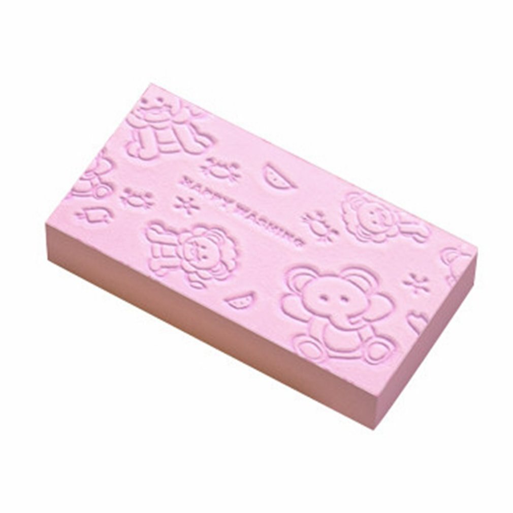 Baby Boy Girl Body Shower Washing Sponge Scrubber Bath Brushes Soft Children's Bath Sponge Brushes: pink