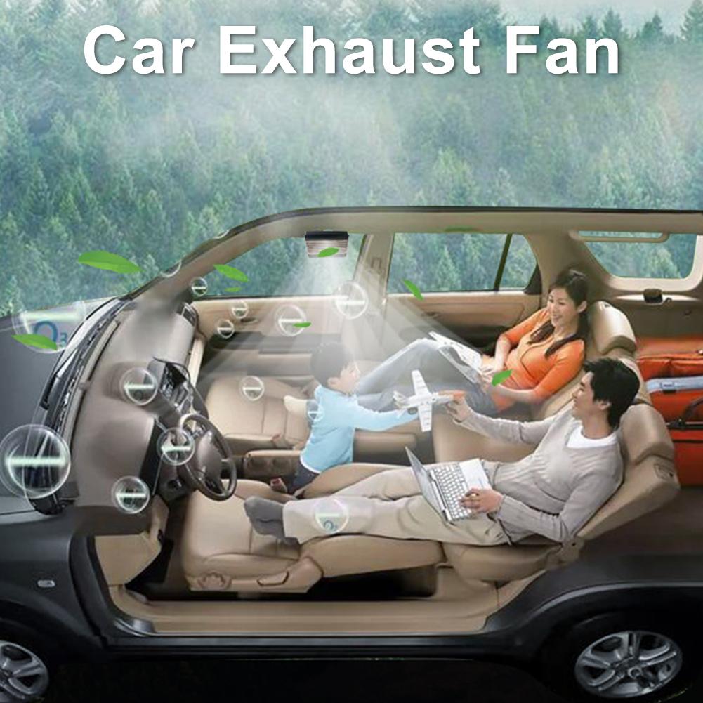Car Exhaust Fan Solar Powered Car Ventilator Cooling Fan Ventilation Fans Car Radiator Suitable For Car General Types Of Cars