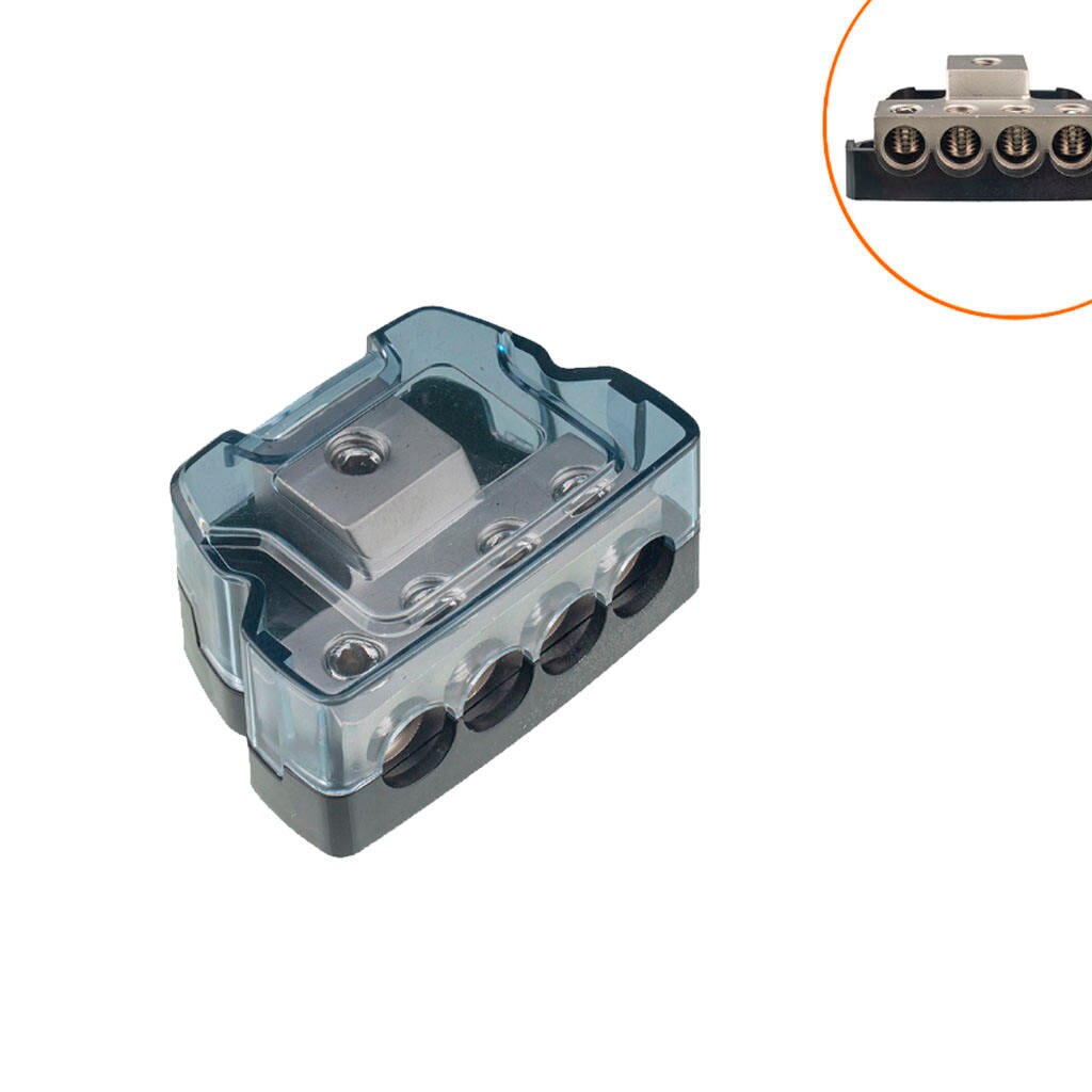 4 Way Power Distribution Block Wire Distribution Audio Connect for auto car