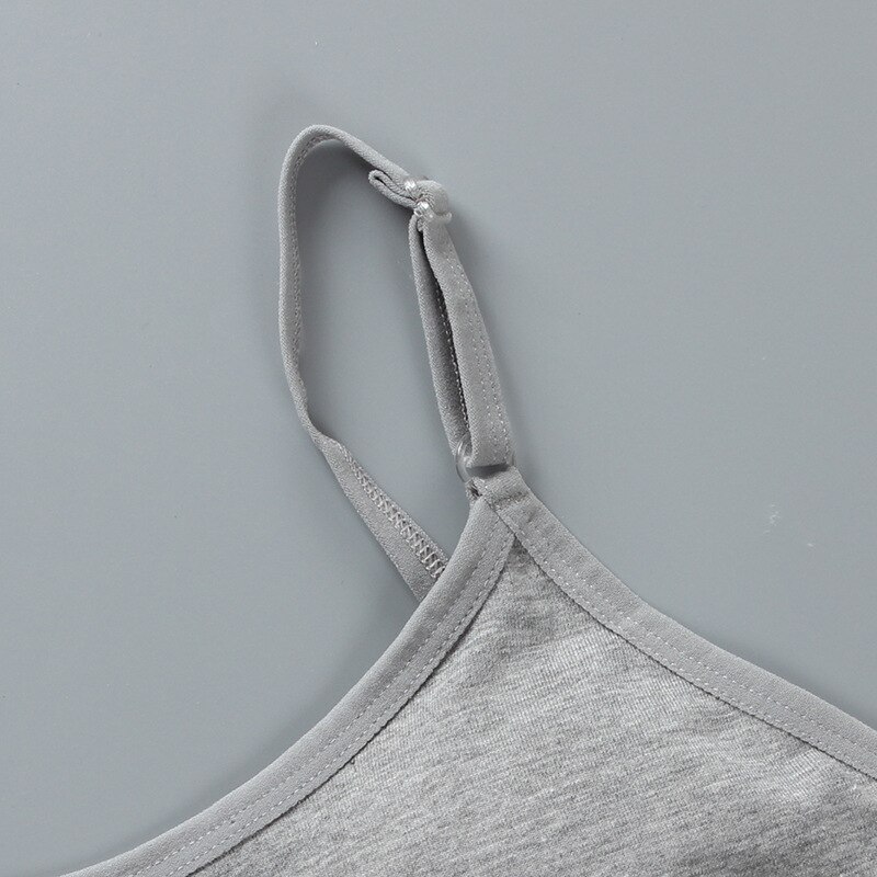 Ropa interior de algodón para niñas de 12 años, Top de entrenamiento, camiseta sin mangas, sujetador para adolescentes, 3 uds.