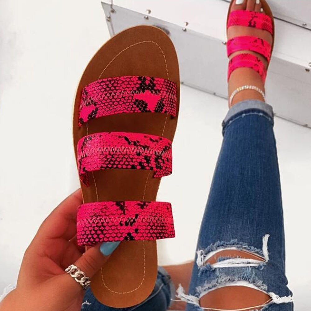 Bonjomarisa Zomer Cool Animal Print Platte Slides Casual Slip-On Gemengde Kleuren Slippers Vrouwen Zomer Toevallige Lage Hak schoenen Vrouw