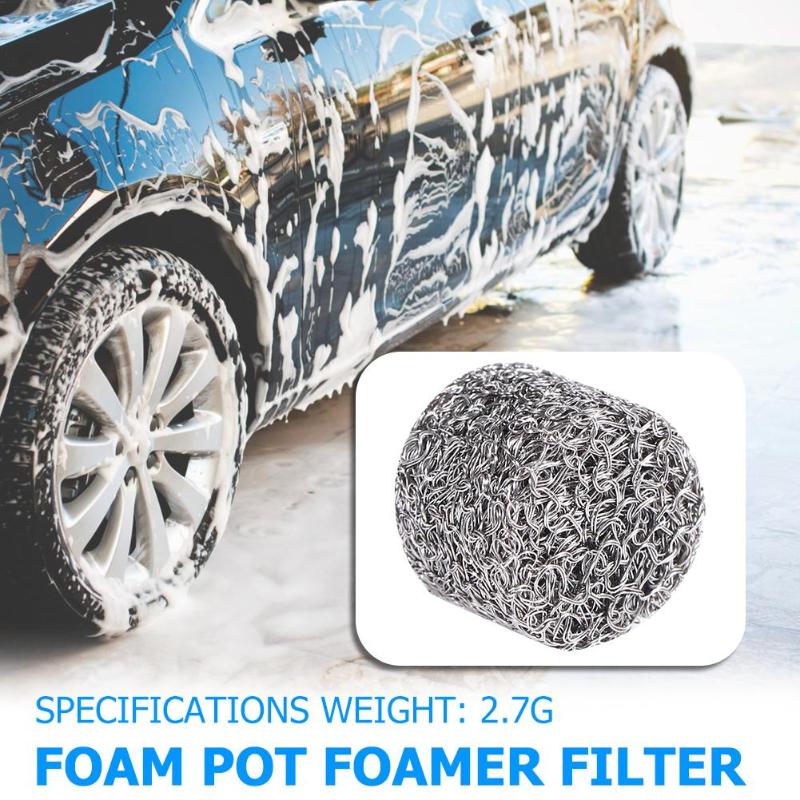 1pc multifunktionelle køkkenredskaber i rustfrit stål bilvask skumgryde filterpatron lansetablet til skumgenerering