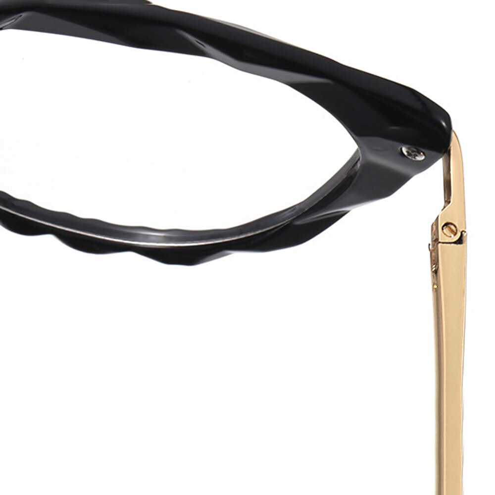 Dam glasögon solglasögon blå ljustäta glasögon metallbåge för damer vogue glasögontillbehör hållbara