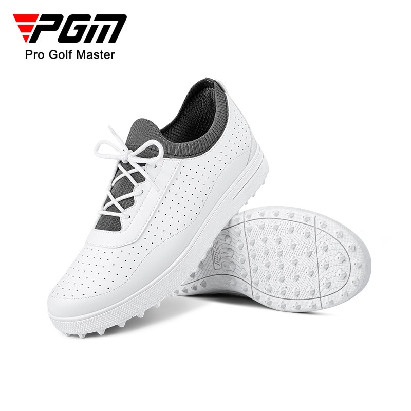 PGM-zapatos de Golf impermeables para mujer, zapatillas de deporte suaves y transpirables, antideslizantes, ligeros, informales, XZ205