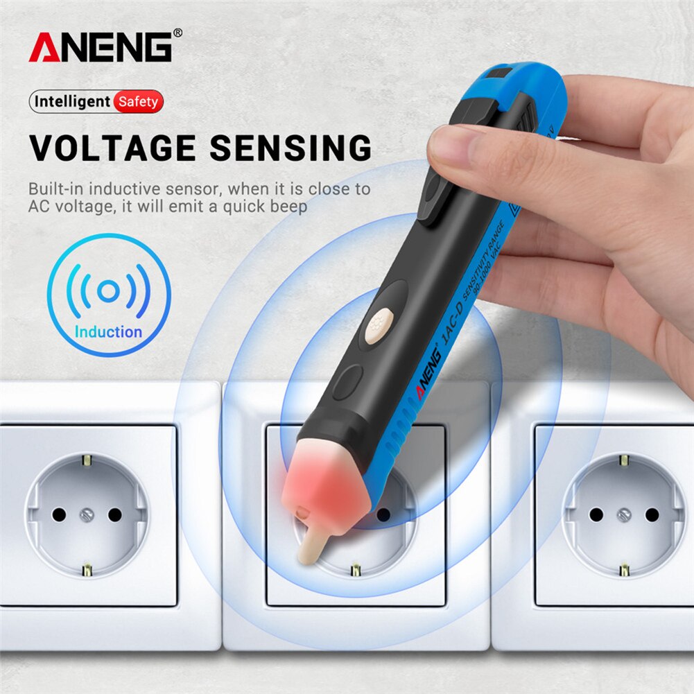 Elektrische Anzeige 90-1000V test bleistift Voltmeter Spannung Sonde Volt Meter Nicht-kontaktieren induktion Power Detektor Test stift Buchse
