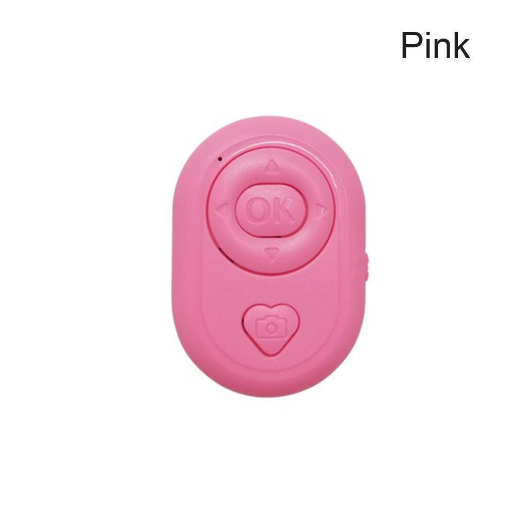 Liefde Hart Zelfontspanner Camera Telefoon Stok Ontspanknop Bluetooth-Compatibele Afstandsbediening Knop Draadloze Selfie Controller: Roze