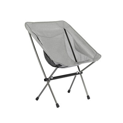 Ultralight Outdoor Opvouwbare Camping Stoel Picknick Wandelen Rugzak Opvouwbare Strand Maan Stoel Vissen Draagbare Stoel: Grey