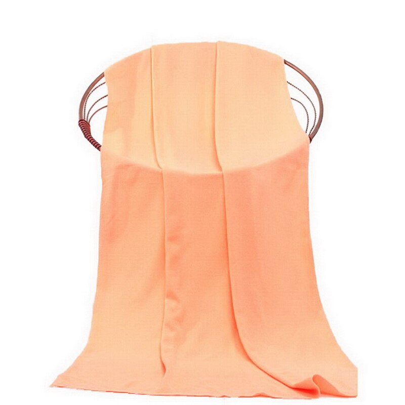 70 x 140cm mjuka badlakan i mikrofiber badhandduk för simning, lätt stor handduk 1pc: Orange
