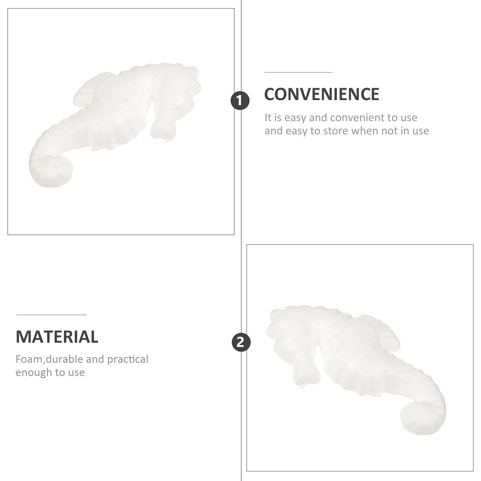 Pcs Models Crafts Making Models DIY Model DIY Painting Model Seahorse Shape Model for Kids