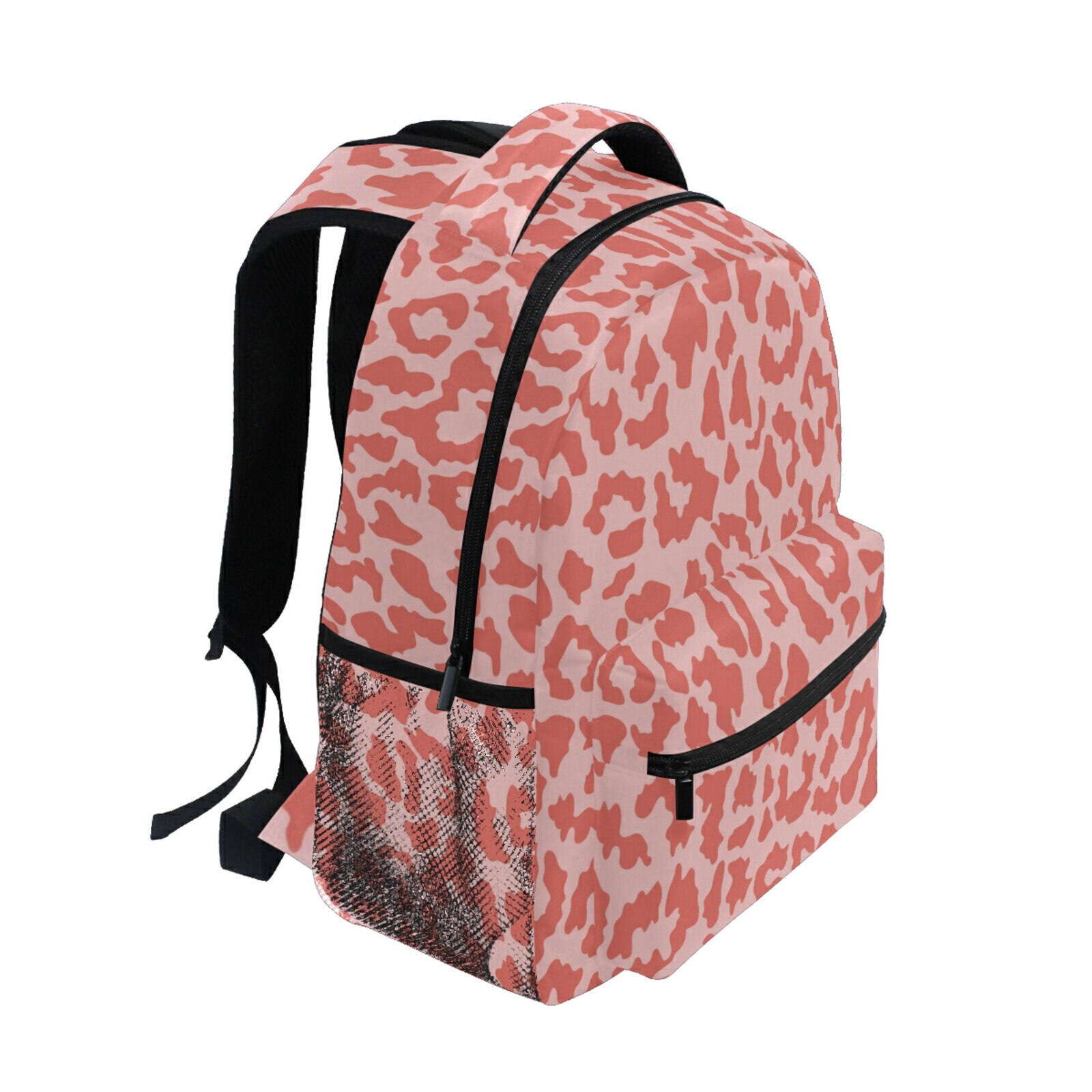 Leuke Meisjes Schooltassen Kinderen Primaire Rugzak Roze Cheetah Luipaard Prinses Schooltas Kids Bookbags Mochila Escolar