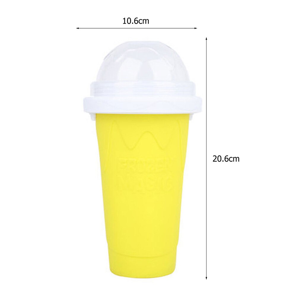 Taza para hacer batidos caseros, máquina para hacer helados, botella mágica de enfriamiento rápido para el hogar: YELLOW