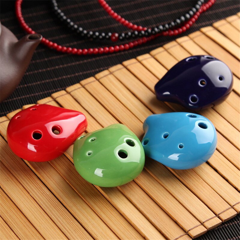 1Pcs Fluit 6 Gat Sopraan C Keramische Flauta Ocarina Of Time Mini Ocarina Fluit Kid 'S Speelgoed Muziekinstrumenten