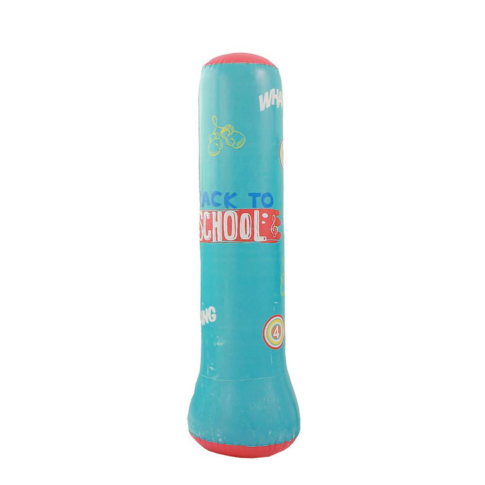 Sac de sable de boxe gonflable de 1.2/1.5M, pour enfants adultes, formation de boxe, stand libre, épais, sac de boxe directe: 1.2 Blue