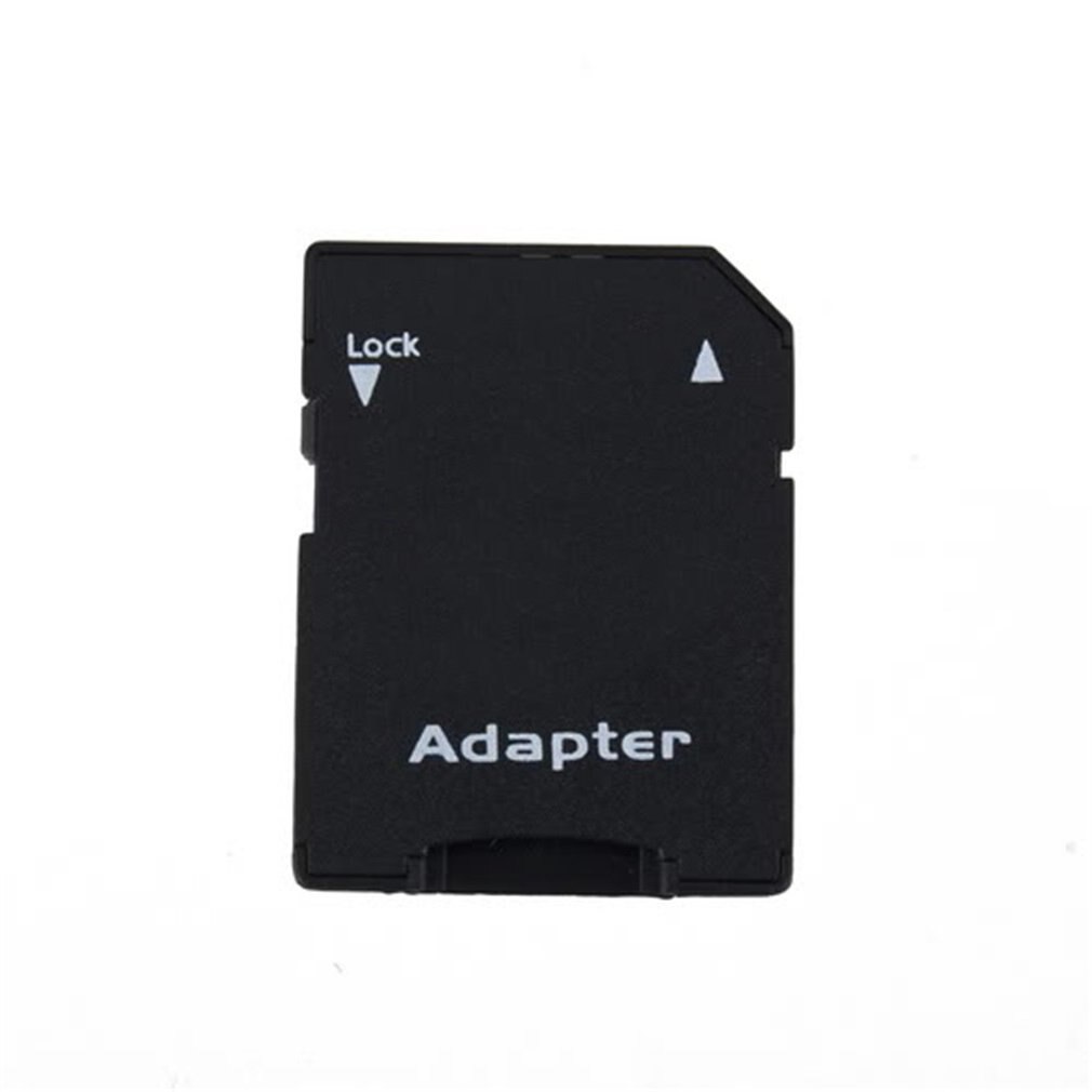 Zwart Full Size 31*23*2Mm Afsluitbare Te Beschermen Inhoud 10Pcs Tf T-flash Trans-Flash kaart Naar Geheugenkaart Convert Adapter