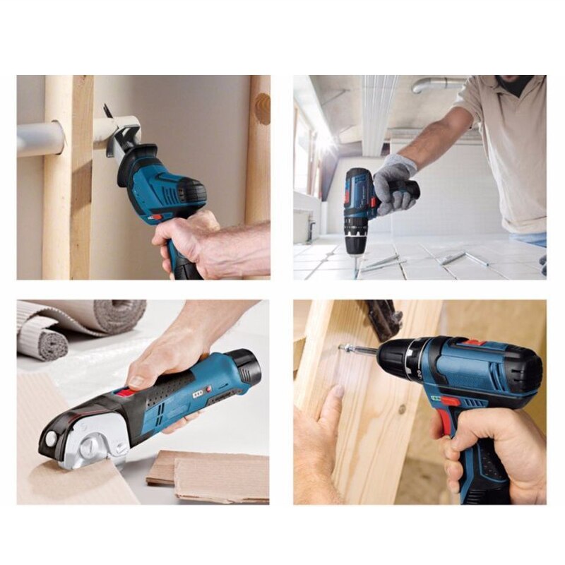 Batería de ion de litio de 6000mAh, 10,8 V, 12V, batería recargable 411 para batería BOSCH BAT412A BAT413A D-70745GOP 2607336013 2607336014 PS20-2 PS40