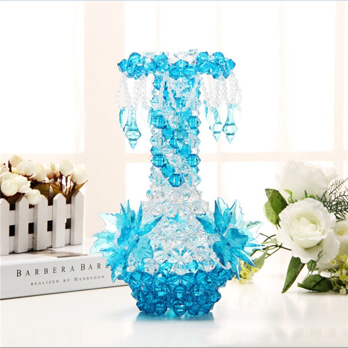 DIY handmade Flower Vase Acrylic Pendant Bottle Decoration Bedroom Living Room Home Decoration Crafts: C