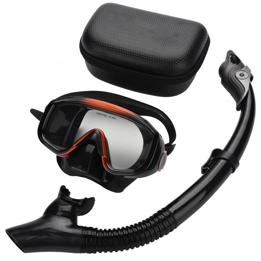 Professionele Anti-Fog Scuba Masker Duikbril Onderwater Zwemmen Siliconen Masker + Beademingsbuis Set Snorkelen Duikuitrusting