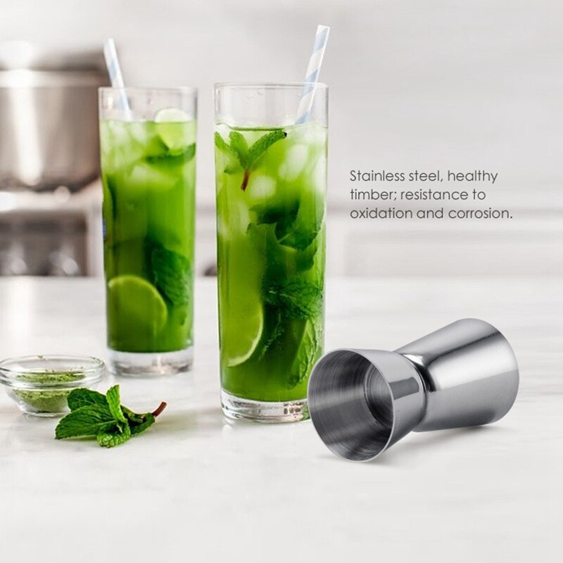 Measure Cup Bar Party Wine Cocktail Shaker Jigger Single Double Shot Short Drink Rectification Nixed Drink(3 Sizes)