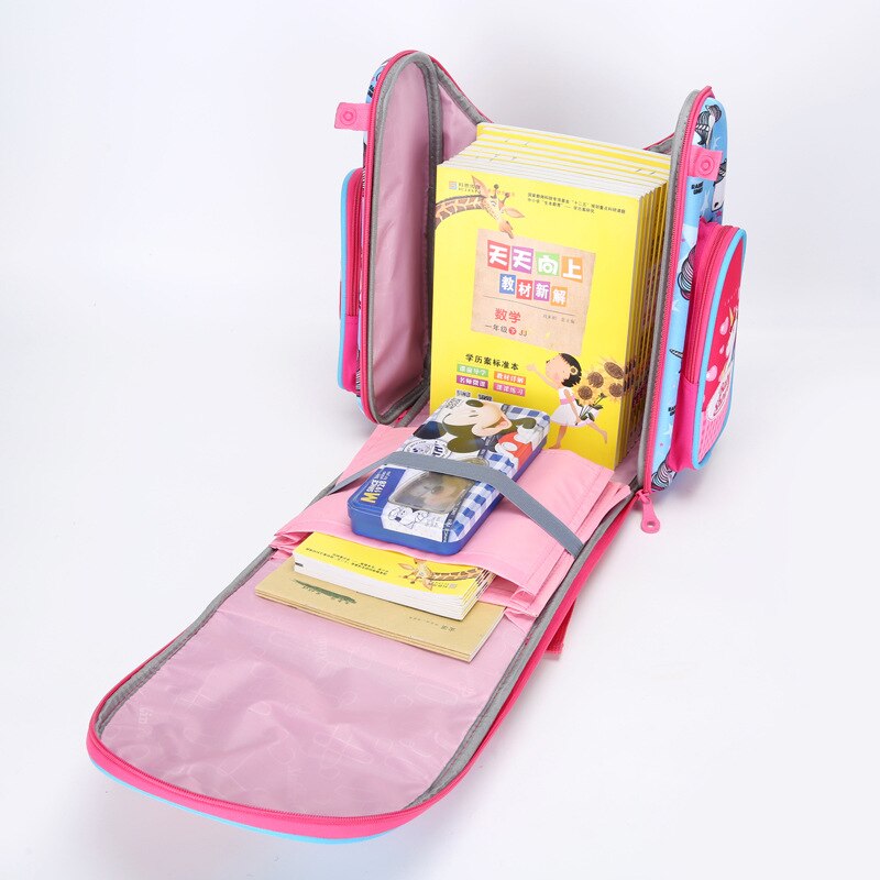 Kinderen Rugzak Meisjes Orthopedische School Tassen Kids Satchel Cartoon Vlinder Basisschool Rugzak Voor Meisje Schooltas